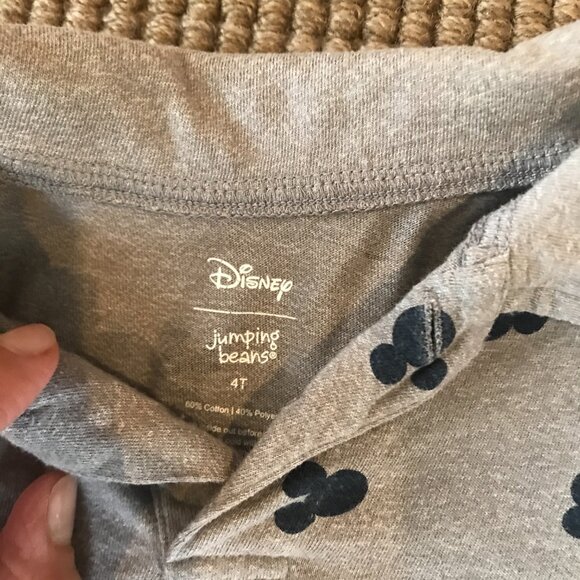 Jumping Beans Disney Mickey Polo Short Sleeved Shirt 4T - Picture 2 of 3